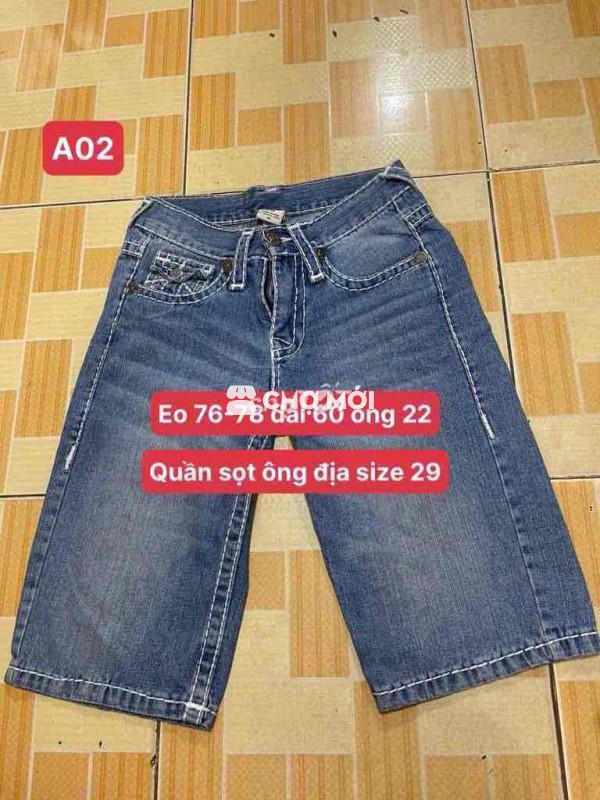 Quần sọt ông địa size 29