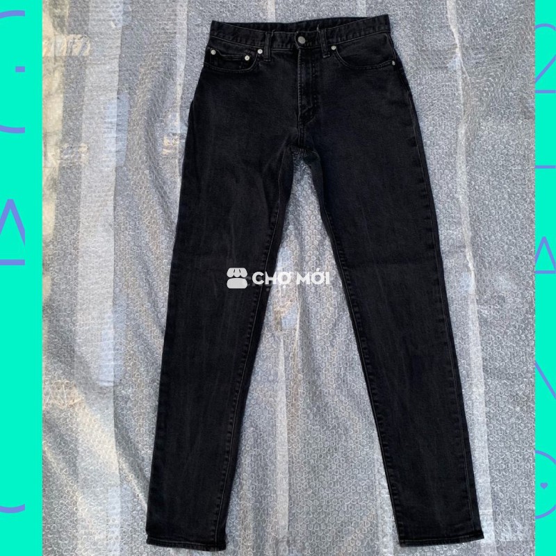 💢Quần Jean G.U - size 29 - eo 78 - màu đen xám