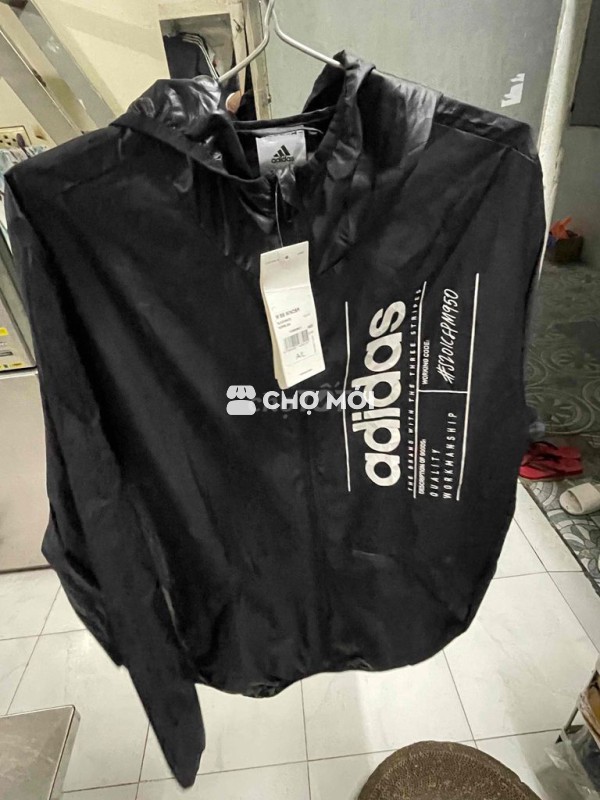 Áo gió Adidas đen Size 70-75kg
