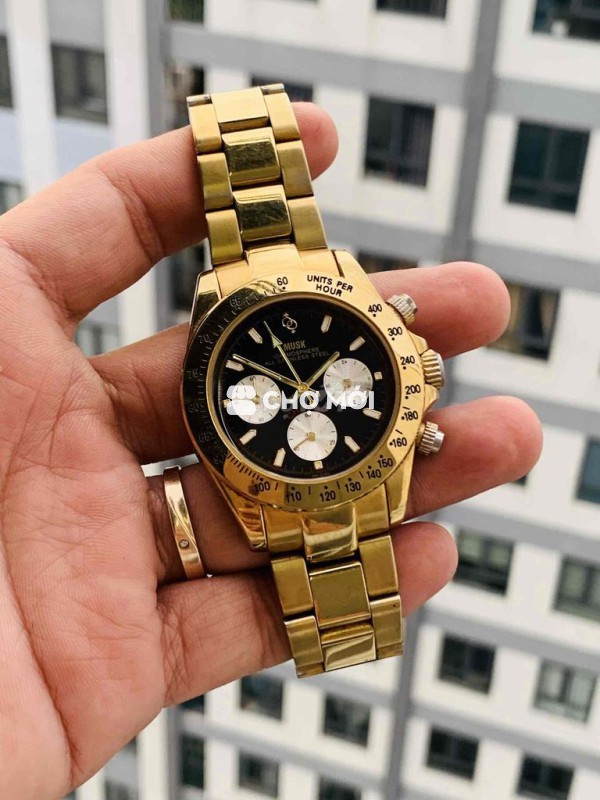 đồng hồ Musk chronograph zin keng chuẩn hãng