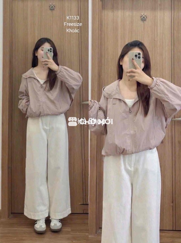 áo khoác dù nữ 2 lớp