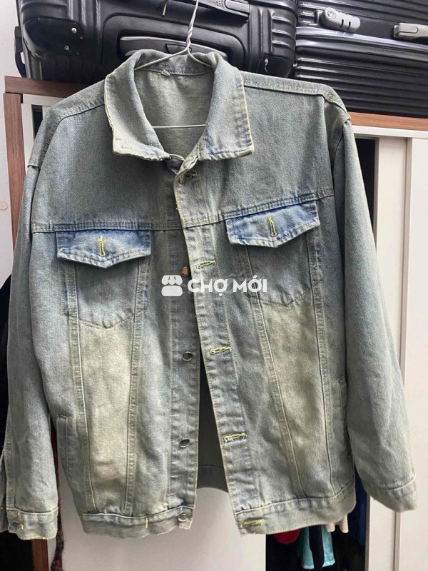áo khoác bò size XL ạ nam nữ đều mặc đx