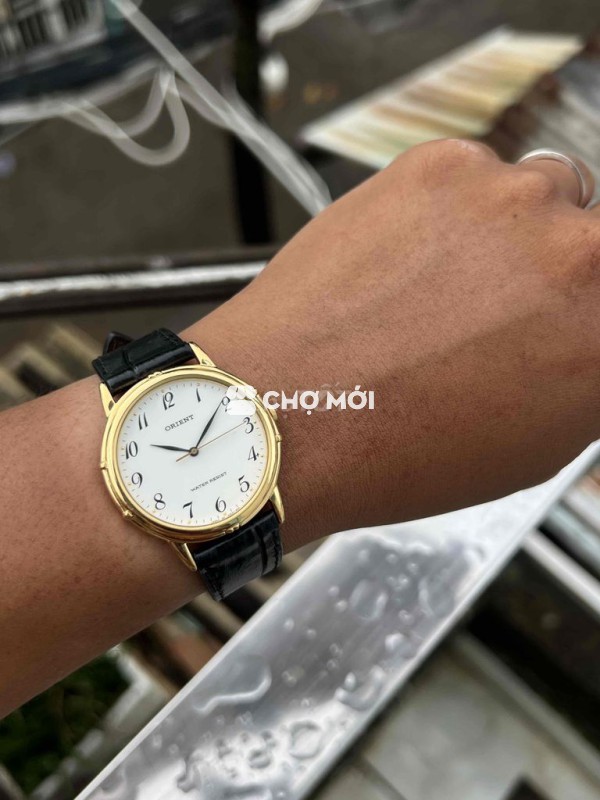 Đồng hồ Orient vàng số học trò cổ điển thanh lịch