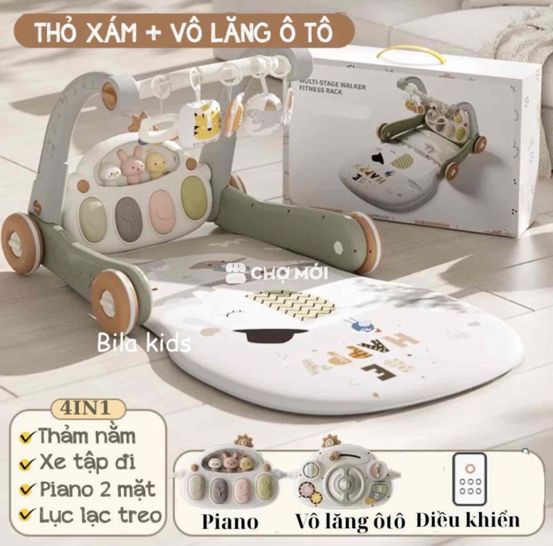 mình có dư thảm nhạc, xe tập đi mới pass ạ