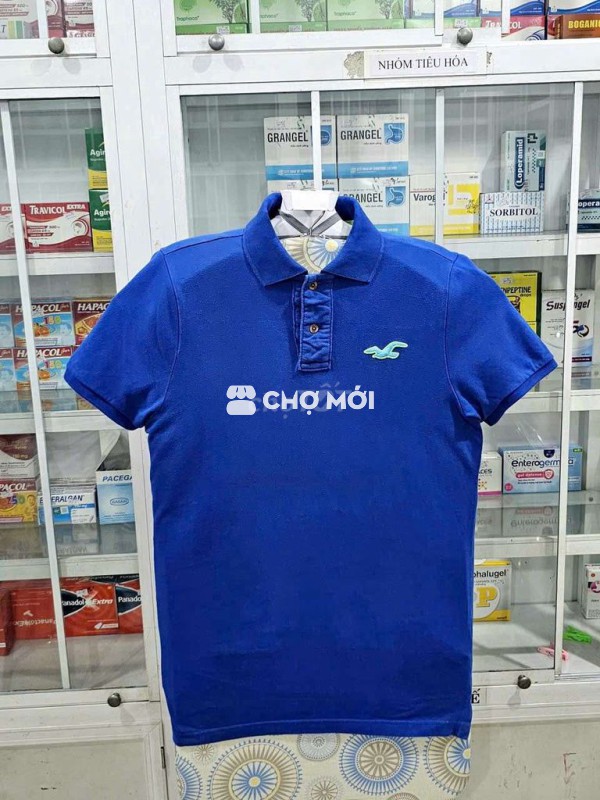 Áo thun Polo Hollister màu xanh