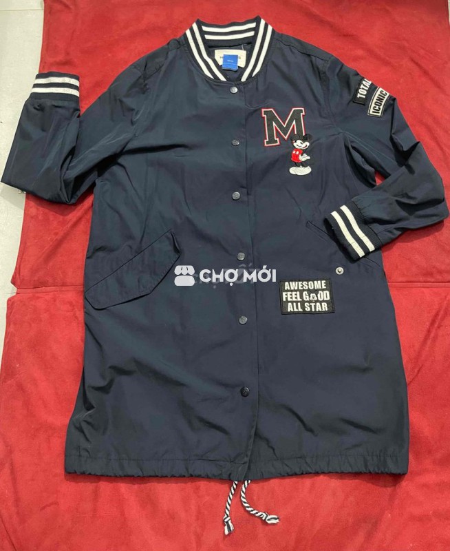 [Auth 85%] Khoác gió Disney Mỹ dáng dài size M nữ