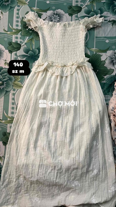 đầm maxi trễ vai