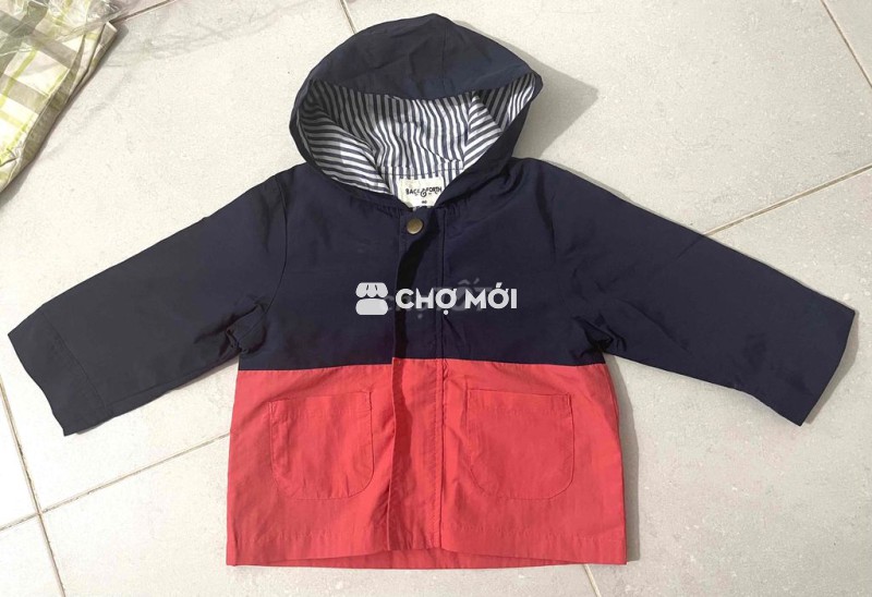 [auth] Áo khoác chất gió bé hiệu Back&Forth size80