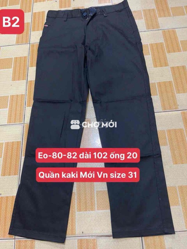 5 quần kaki VN size 31