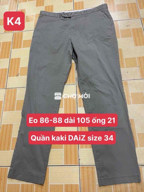 6 quần kaki size nhu hình 120k 1c