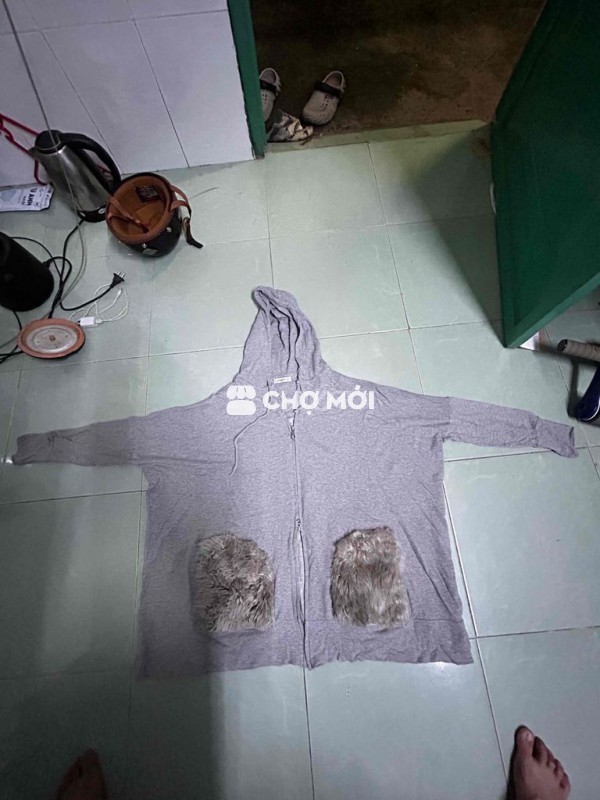 tsumori chisato hoodie zip 2 chiều form rộng