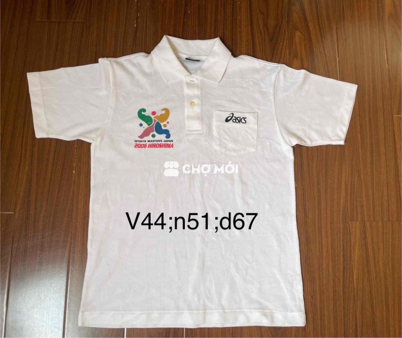 áo thun polo Asics size M ; 60-67kg mới 97%