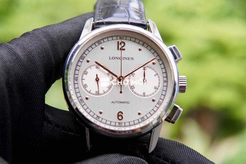 Lg heritag chronograph L2.814.4 kim cọc vàng hồng