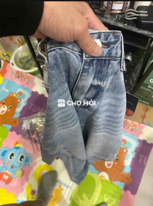 jeans xuông nam màu xanh size 31