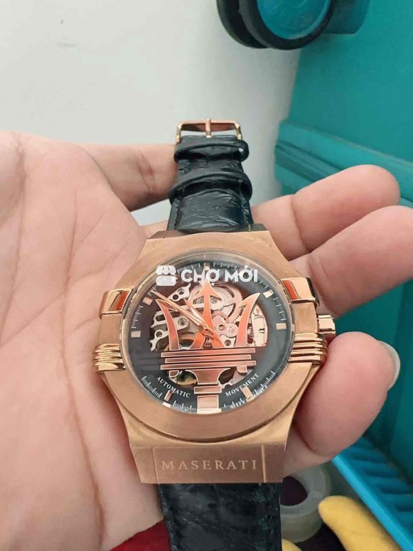 đồng hồ cơ maserati r8821108053 nam s42 vàng gold