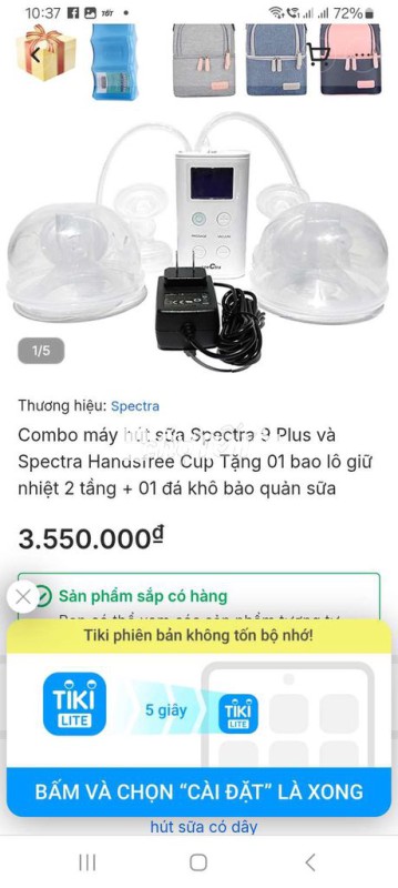 Máy hút spectra 9 plus