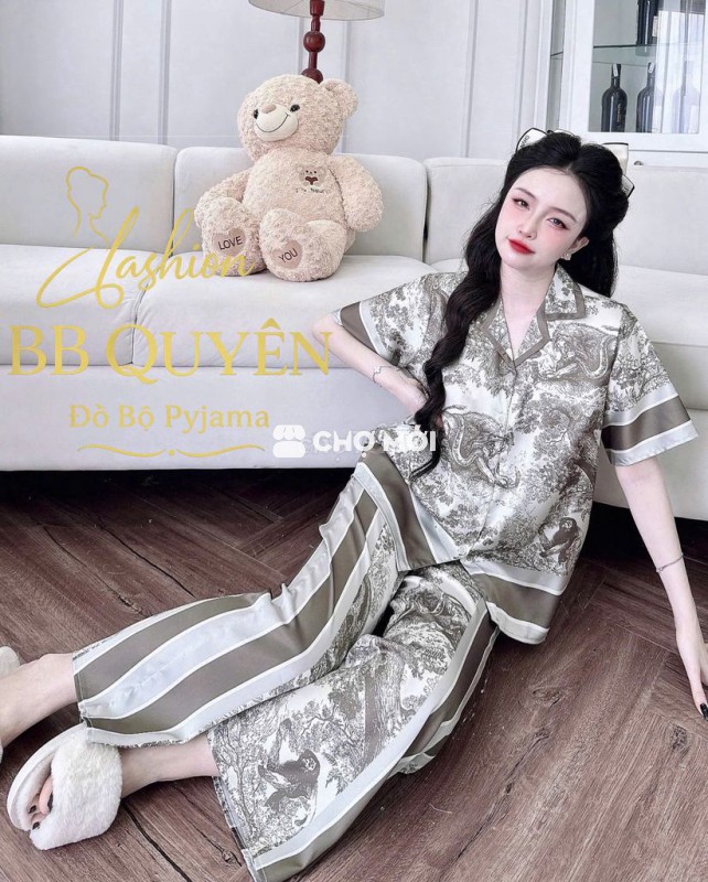 💕 Pyjama Lụa Latin Form Rộng – Freesize 50–75kg