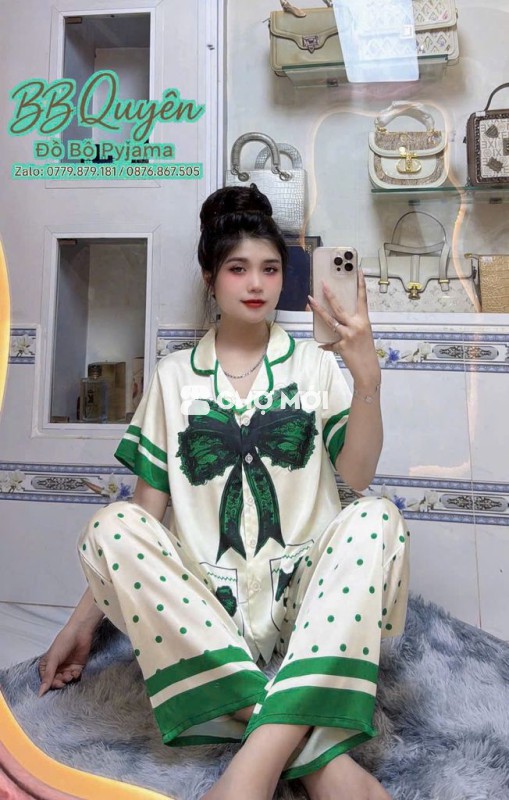 💎 PYJAMA NỮ TAY NGẮN – LATIN SANG XỊN 💎
