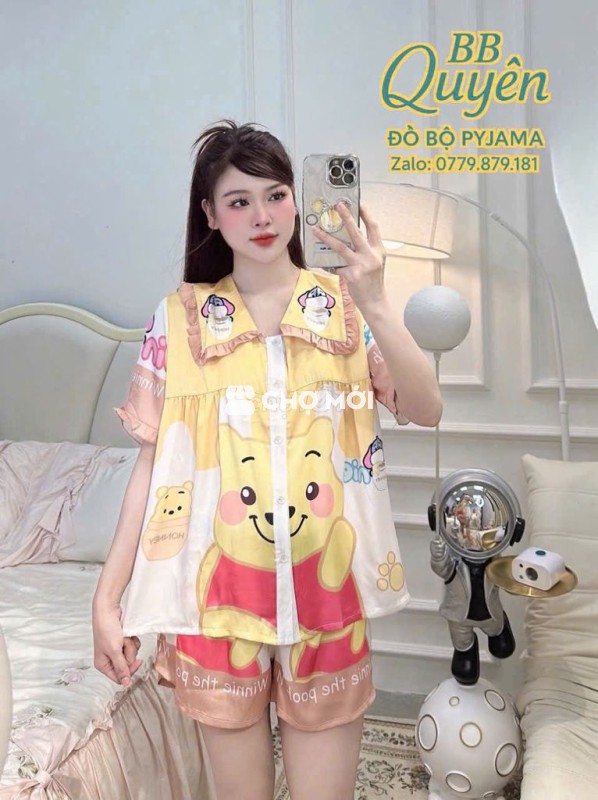 🌸 PYJAMA LATIN ĐÙI CỘC – CỔ BÈO VUÔNG THANH LỊCH 🌸