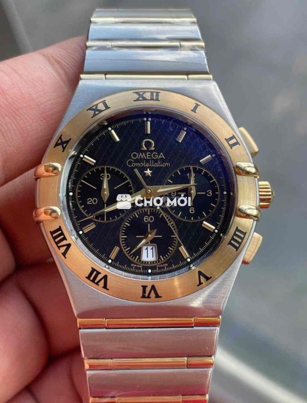Omega demi vàng khối 18K chronograph size 38,5mm
