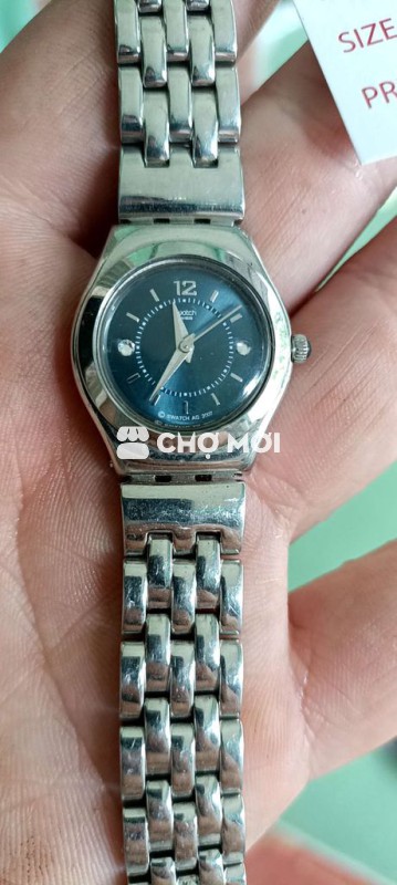Đồng hồ swatchswiss mặt xanh