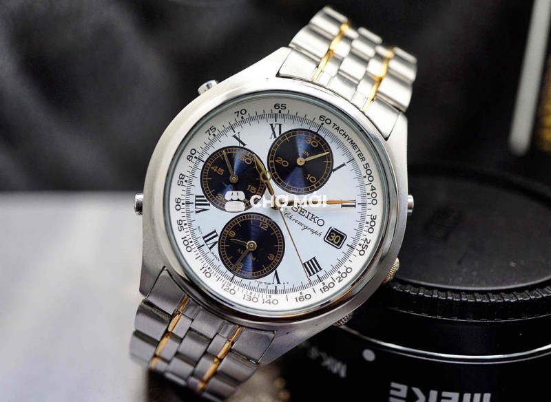 Đồng Hồ Seiko Panda Vintage Alarm 1990 Quartz