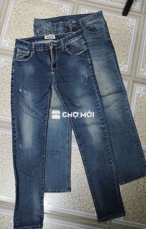 Combo set 2 quần jean nam dài size 60-65kg