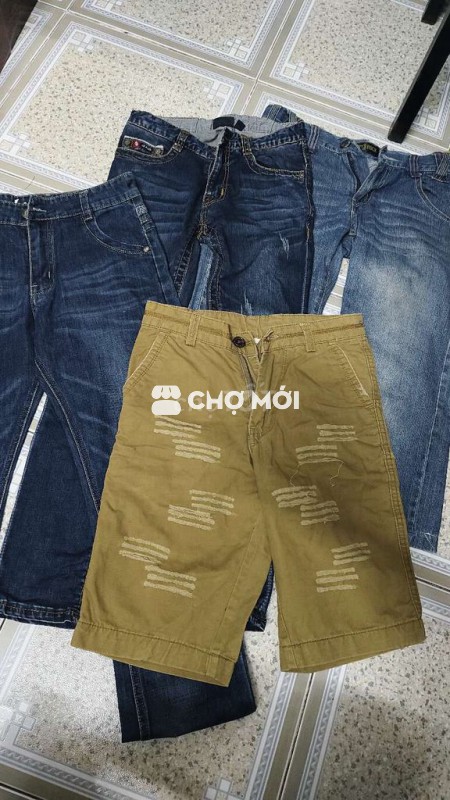 Combo set 4 món quần nam size 45-50kg