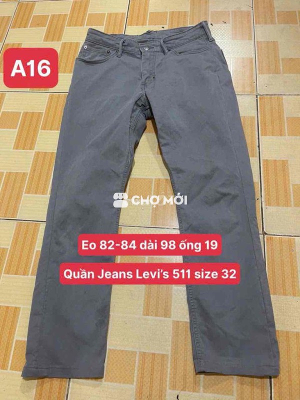 Quần Jean Levis’s 511 size 32