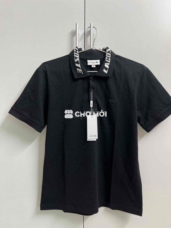 [.] Áo Polo Lacoste, màu đen, size M