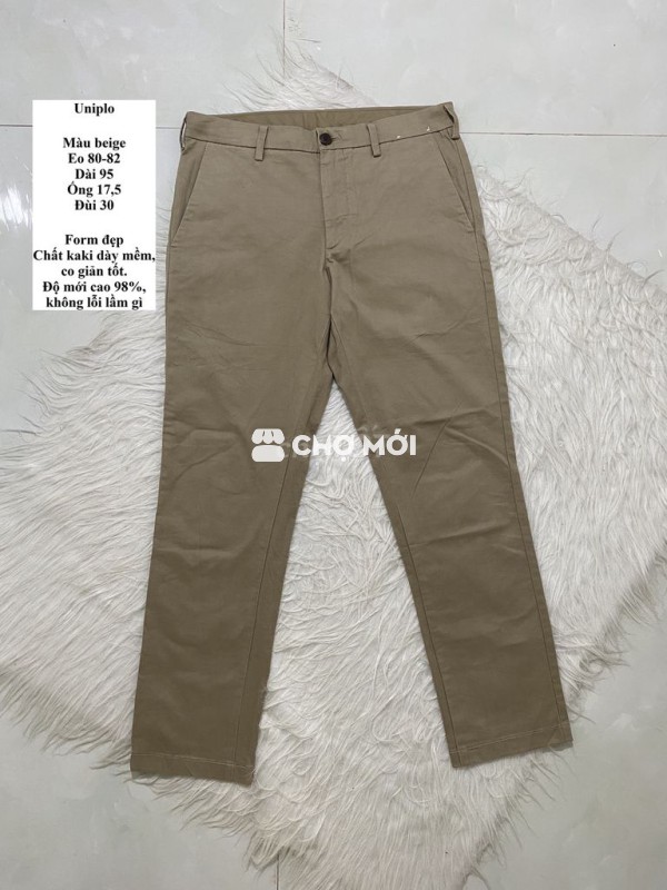 UNIQLO size 30, kaki màu beige.