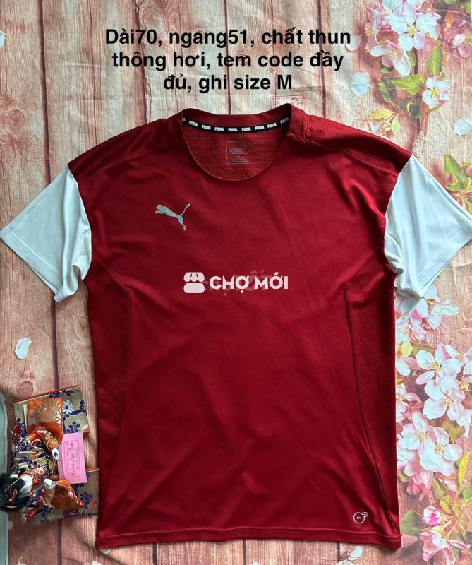 Áo thun TT hiệu Puma,size đẹp,9hãng,tem code full