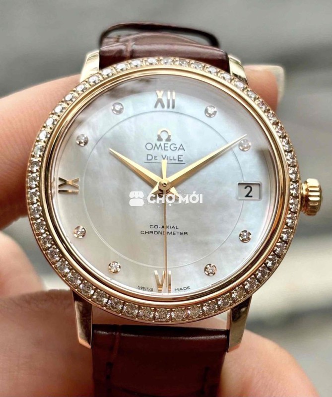 OMEGA DEVILLE PRESTIGE CO-AXIAL DIAMOND 18k sz32,7