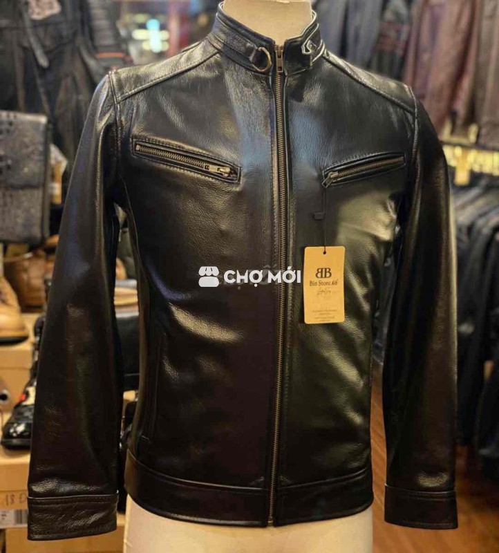 Áo da cao cấp da bò Ý