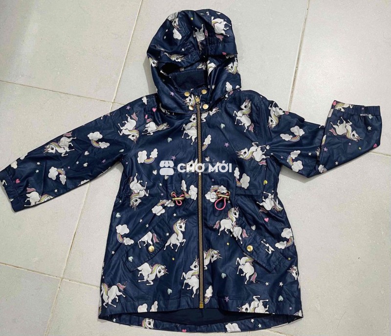 Áo khoác H&M bé gái auth size110 4-5T 16-20kg