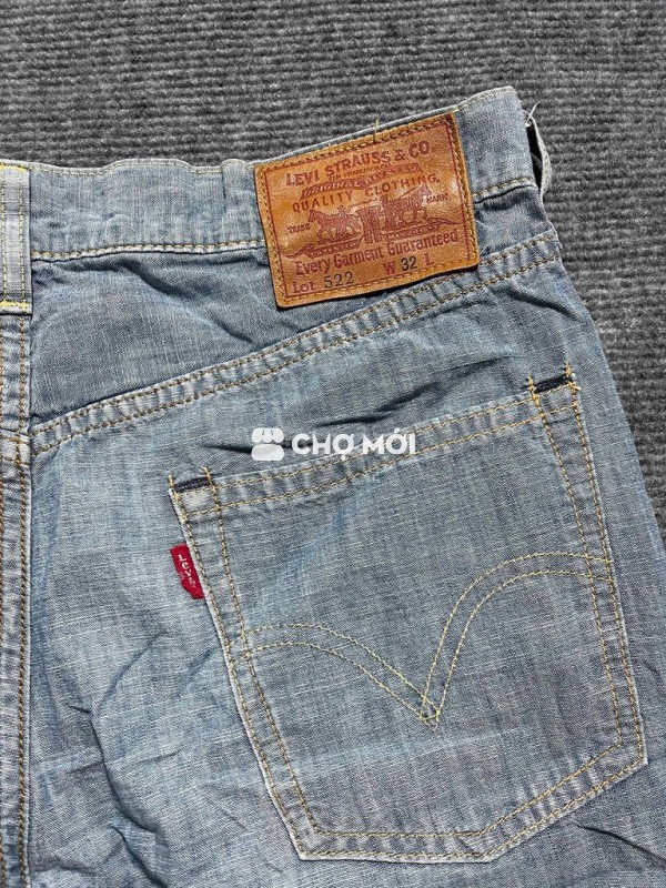 Short Jeans Levis form màu sang