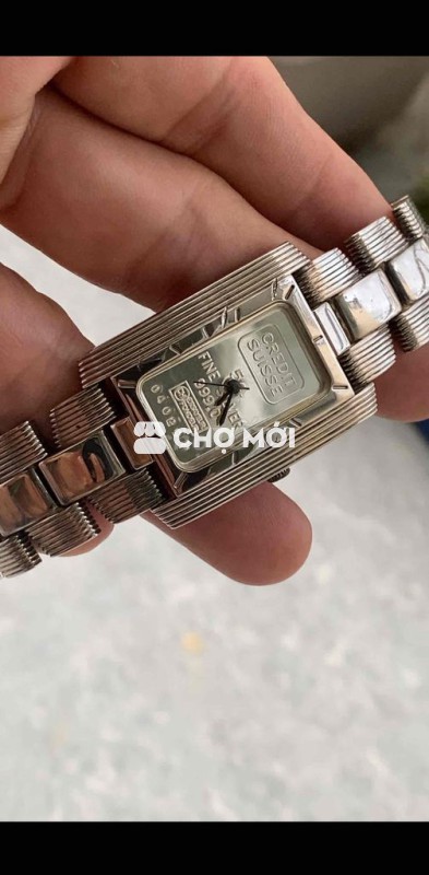 Đồng hồ  tank mặt bạc 999