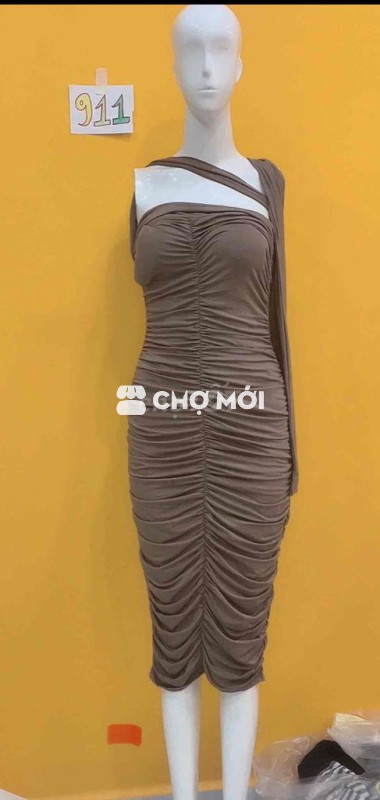 đầm thun body dáng dài có mút size S/m nhỏ.S911