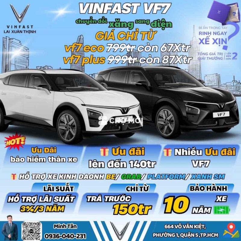 VF7 ECO + PLUS sẵn xe-LS 3%- nhiều ưu đãi quà tặng