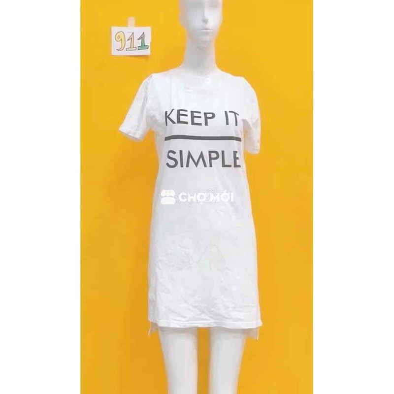 đầm thun trắng size S/M.S911