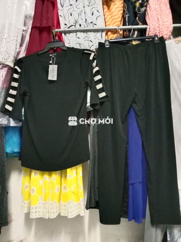 Đồ bộ thun đen size 8