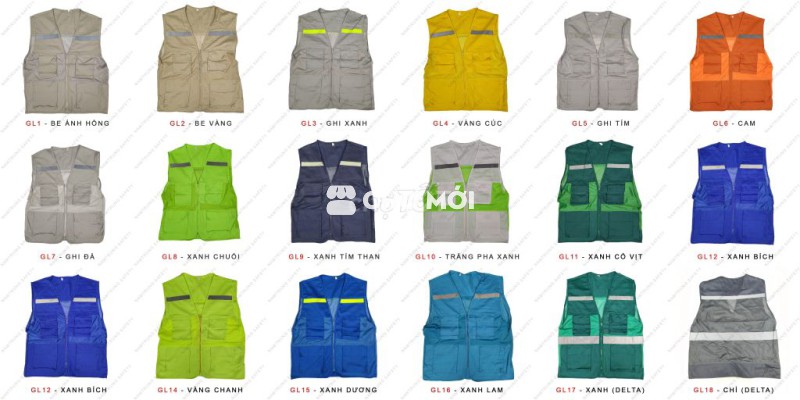 Áo ghilê cho công trình xây dựng, áo ghlie