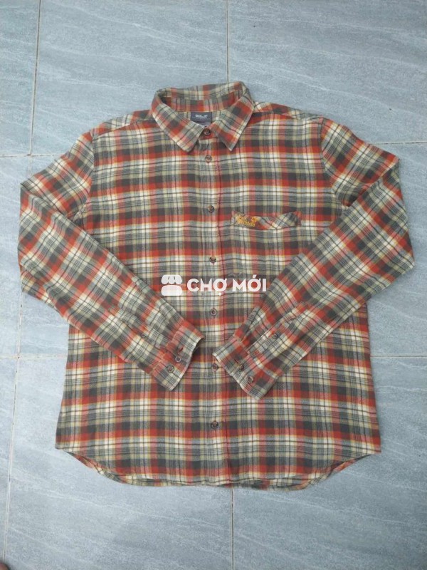 Áo flannel Jack Wolfskin MateBSCaroVin00s form M