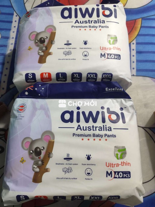 Pass tã/bỉm quần Aiwibi cao cấp size M 6-11kg