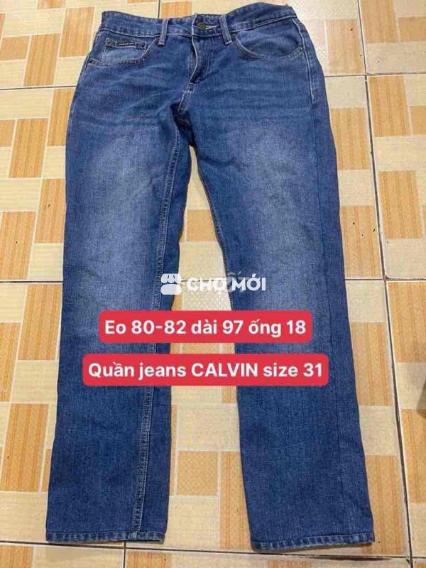 Quần jeans CALVIN size 31