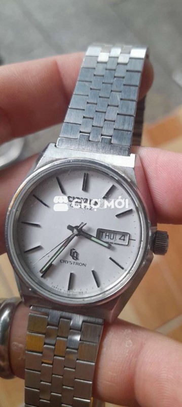 Đồng hồ pin Citizen Crystron cổ. Sz 36-37
