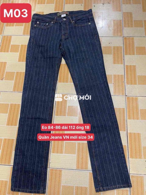 6 quần Jeans mới VN size 34
