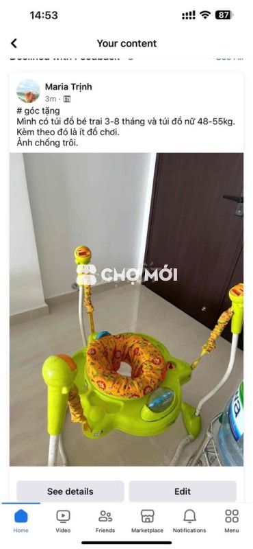ghế nhúng tập đứng cho bé