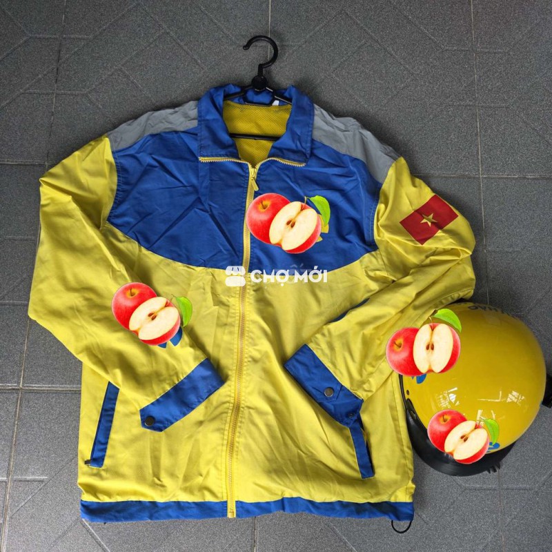Áo khoác nam Polyester, vàng, xanh dương