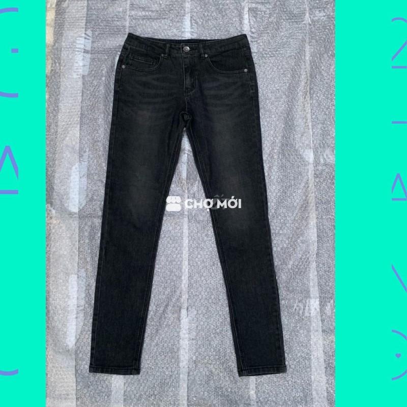💢Quần Jean NHẬT - size 30 - eo 80 - xám đen